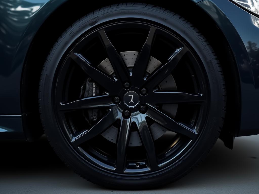 Perfectly cleaned wheel and rim